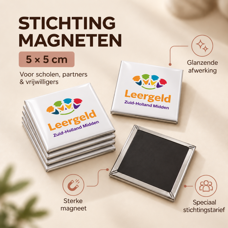 Logomagneten voor stichtingen